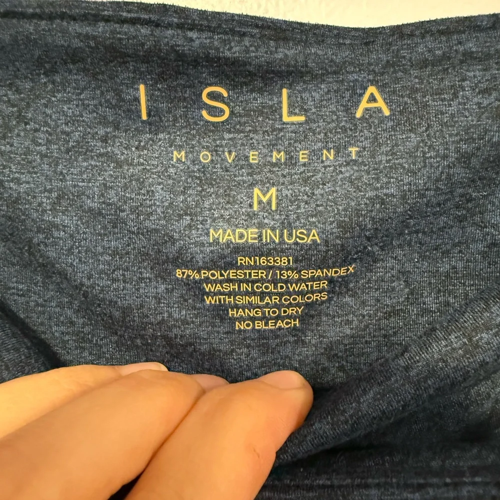 Navy cross over‎ waistband Isla Movement leggings